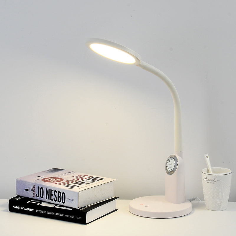 Eye-care LED desk lamp with quartz clock Dimming LED desk lamp for study Eye-care desk lamp with quartz clock Dimming LED desk lamp for study