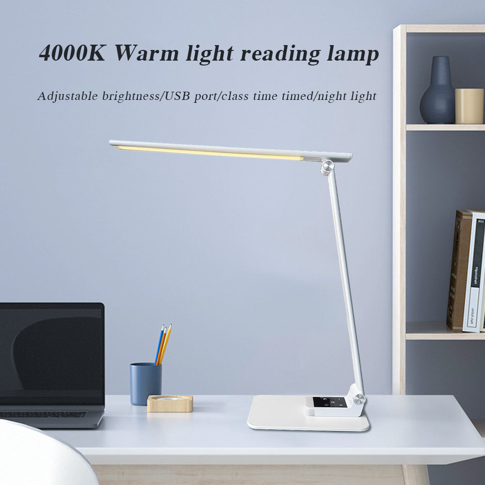 Energy saving LED Classic reading room desk night lighting White study light table lamp