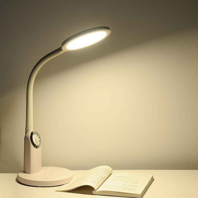 Eye-care LED desk lamp with quartz clock Dimming LED desk lamp for study Eye-care desk lamp with quartz clock Dimming LED desk lamp for study