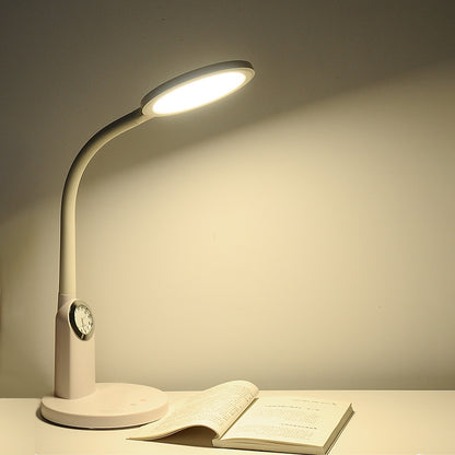 Eye-care LED desk lamp with quartz clock Dimming LED desk lamp for study Eye-care desk lamp with quartz clock Dimming LED desk lamp for study