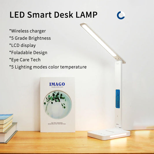 LED Desk lamp Wireless charger USB Charging port Touch port