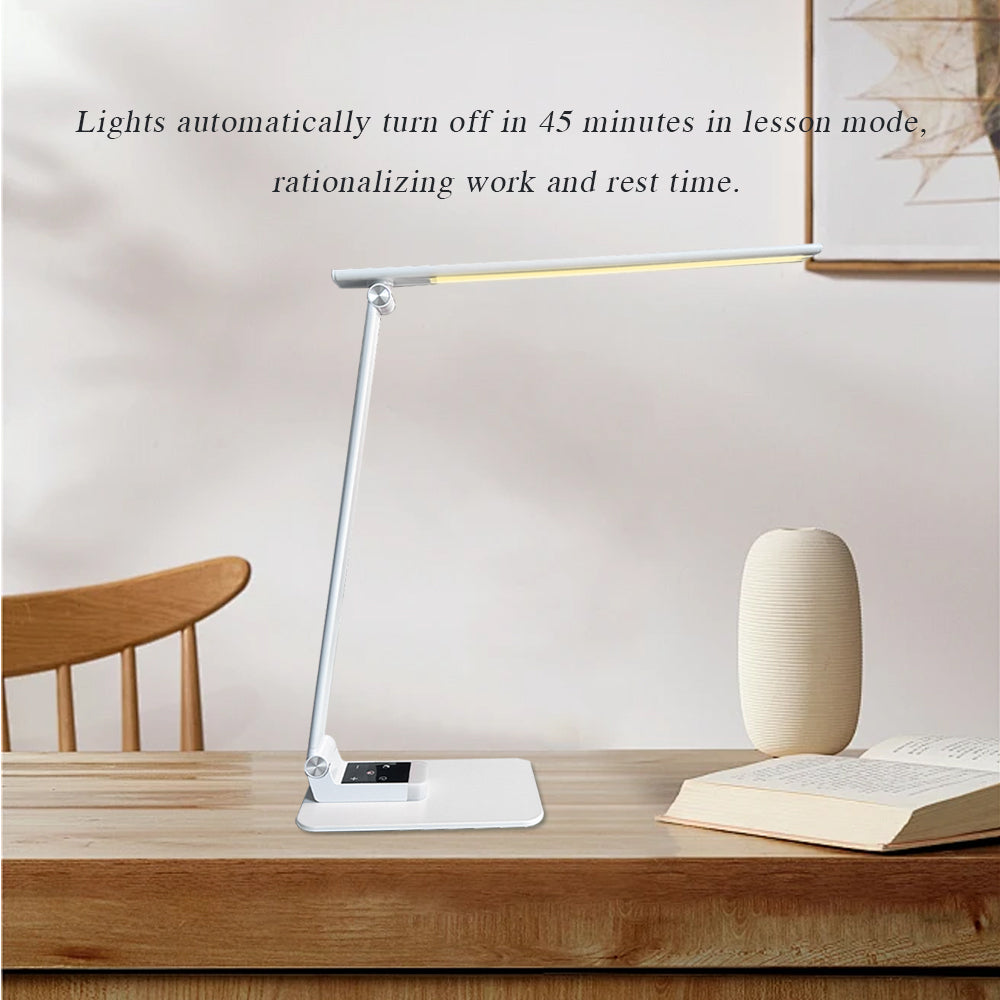 Energy saving LED Classic reading room desk night lighting White study light table lamp